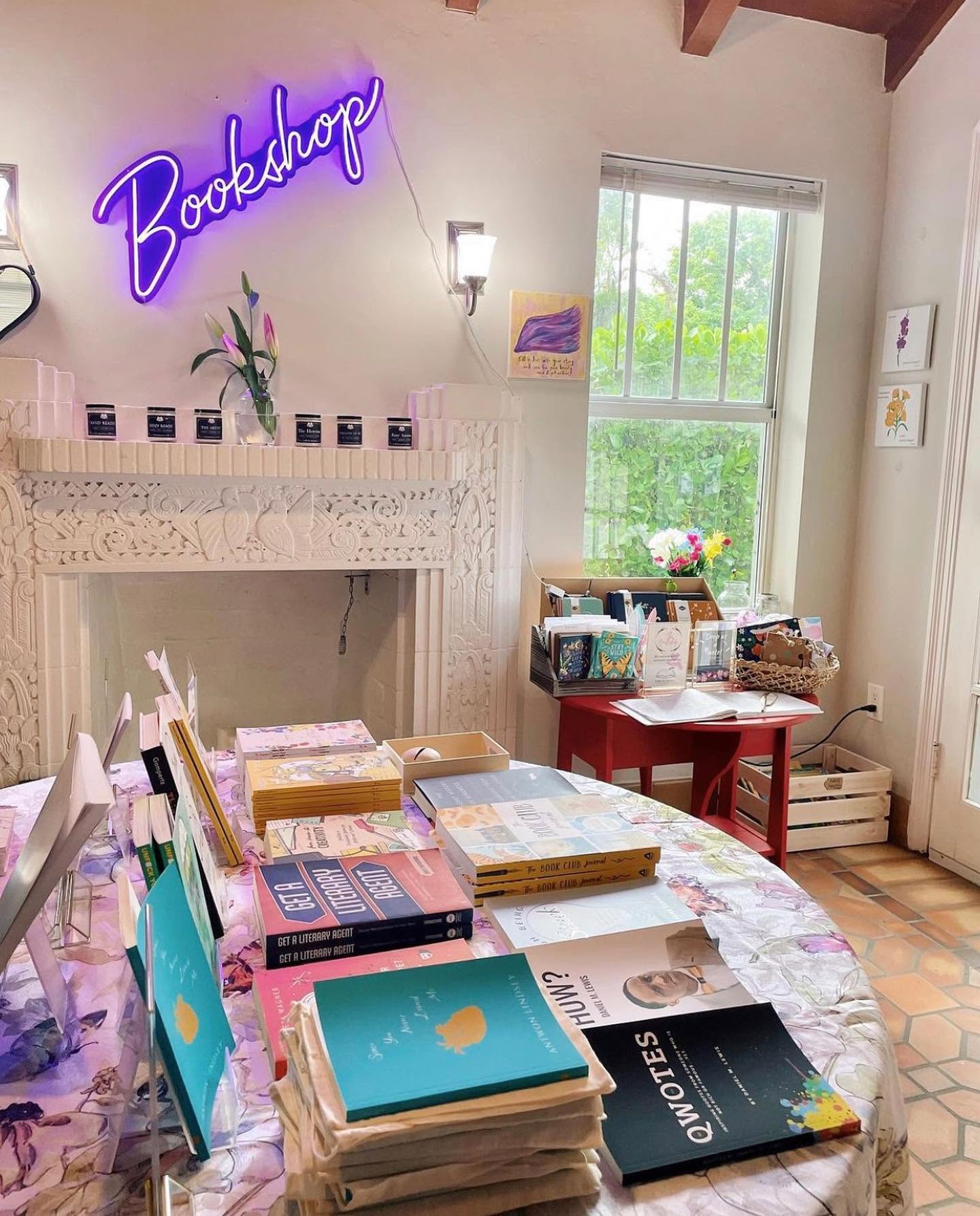 The Bookshop in its early days, under the neon sign